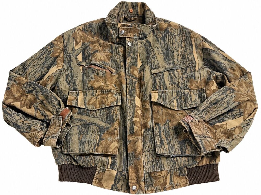 Trophy Club Men’sVintage Camo Camouflage Jacket Size Large